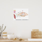 Poster Réflexe somatique, diagramme étiqueté. (Cuisine)