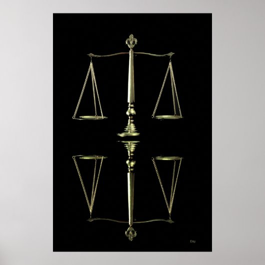 Poster Réflexion balance (Devant)