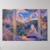 Poster Réflexion bleu serene (Devant)