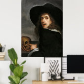 Poster Réflexion dans les ombres (Bureau à domicile)