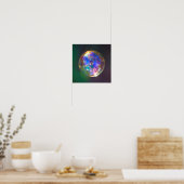 Poster Réflexion de bulle flottante (Cuisine)