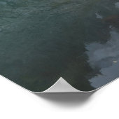 Poster Réflexion de l'Aiguille du Midi au Lac Bleu (Coin)