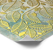 Poster Réflexion de l'arbre d'or sur (Coin)