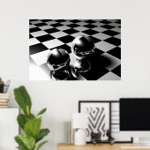 Poster Réflexion de marbre (Bureau à domicile)