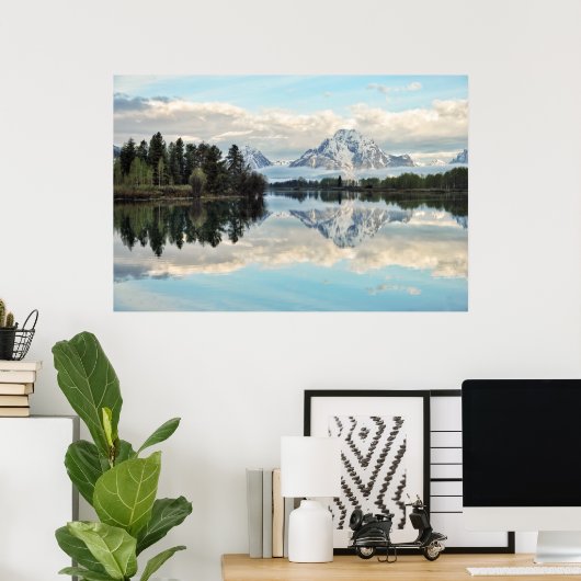 Poster Réflexion de pliage Oxbow (Bureau à domicile)