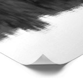 Poster Réflexion des arbres noirs et blancs dans l'eau 16 (Coin)