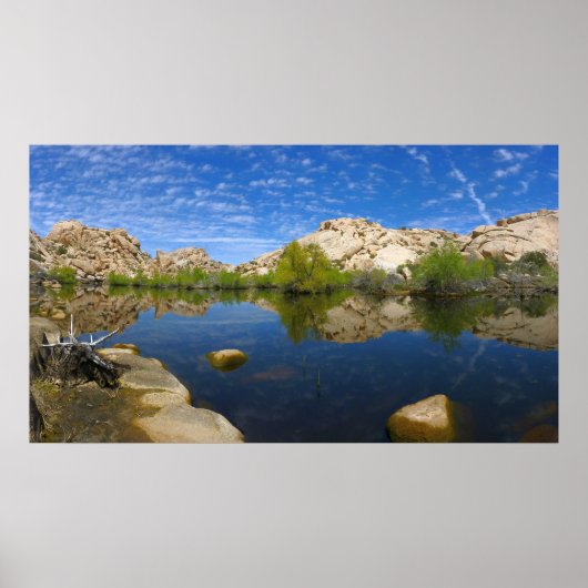Poster Réflexion du Barker Dam à Joshua Tree II (Devant)