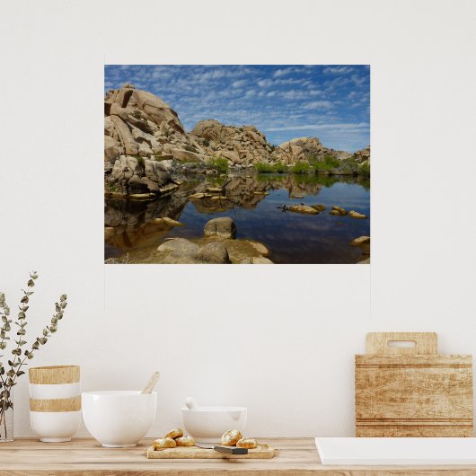 Poster Réflexion du barrage Barker à Joshua Tree I (Cuisine)
