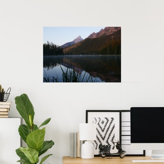 Poster Réflexion du lever du soleil à String Lake I (Bureau à domicile)