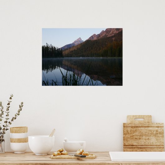 Poster Réflexion du lever du soleil à String Lake I (Cuisine)