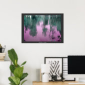 Poster Réflexion En Violet (Bureau à domicile)