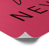 Poster Réflexion éternelle : Papillon et ligne féminine A (Coin)