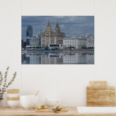 Poster Réflexion Liverpool Skyline (Cuisine)