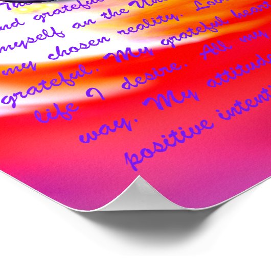 Poster Réflexion positive (Coin)