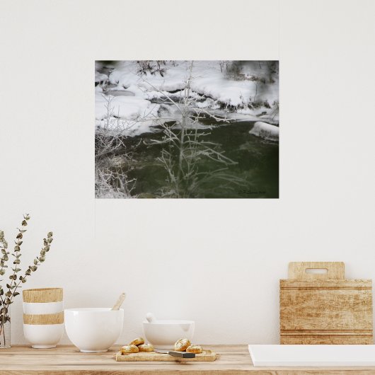 Poster Réflexion sur la glace (Cuisine)