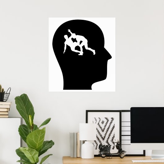 Poster Réflexion sur la lutte (Bureau à domicile)