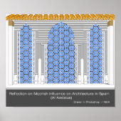 Poster Réflexion sur l'architecture mauresque en Espagne (Devant)