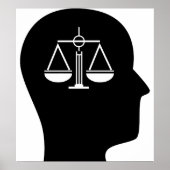 Poster Réflexion sur le droit (Devant)