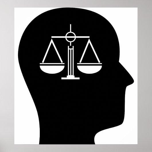 Poster Réflexion sur le droit (Devant)