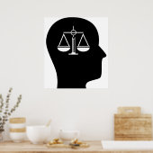 Poster Réflexion sur le droit (Cuisine)