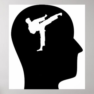 Poster Réflexion sur le karaté