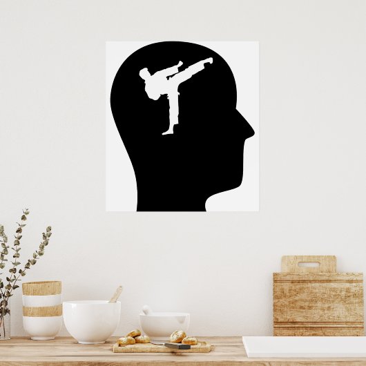 Poster Réflexion sur le karaté (Cuisine)