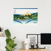 Poster Réflexion sur le lac Misaka de la province de Kai (Bureau à domicile)
