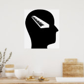 Poster Réflexion sur les claviers (Cuisine)