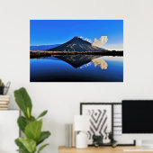Poster Réflexion Taranaki (Bureau à domicile)