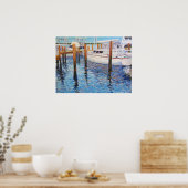 Poster "Réflexions bleu ciel" (Cuisine)