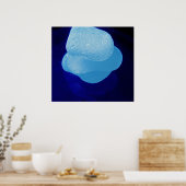 Poster Réflexions bleues Imprimer (Cuisine)