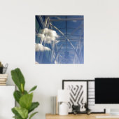 Poster réflexions dans la fenêtre (Bureau à domicile)