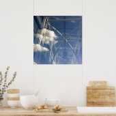 Poster réflexions dans la fenêtre (Cuisine)