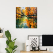 Poster Réflexions d'automne Art (Bureau à domicile)