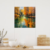 Poster Réflexions d'automne Art (Cuisine)