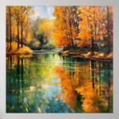 Poster Réflexions d'automne Art (Devant)
