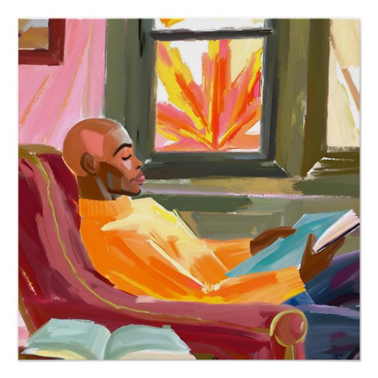 Poster Réflexions d'automne : Black Man Lecture (Devant)