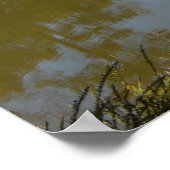 Poster Réflexions D'Automne Sur Le Lac Par Rustic Wooden  (Coin)