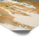 Poster Réflexions de Bleu et Oker (Coin)