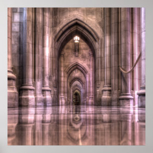 Poster Réflexions de la cathédrale nationale de Washingto