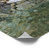 Poster Réflexions De Mur De Falaises Rocheuses Dans Pond  (Coin)