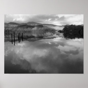 Poster Réflexions Derwentwater : Lake District, Cumbria