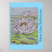 Poster Réflexions des nappes d'eau (Devant)