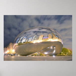 Poster Réflexions d'haricot de Chicago