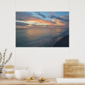 Poster Réflexions Du Coucher Du Soleil Sur L'Eau (Cuisine)