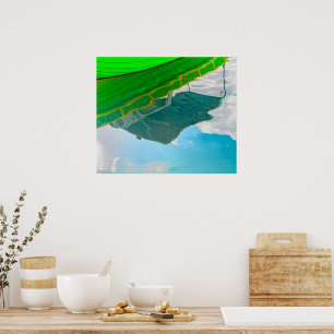 Poster Réflexions d'un bateau maltais à Sliema