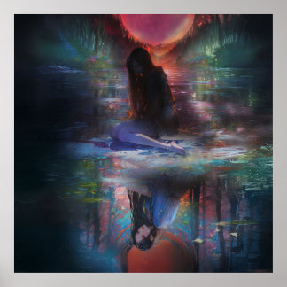 Poster Réflexions d'un crépuscule mystique