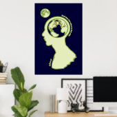 Poster Réflexions en orbite (Bureau à domicile)