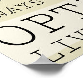 Poster Réflexions positives Mots inspirants (Coin)