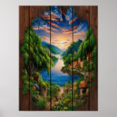 Poster Réflexions sereines : Un portrait des lacs (Devant)